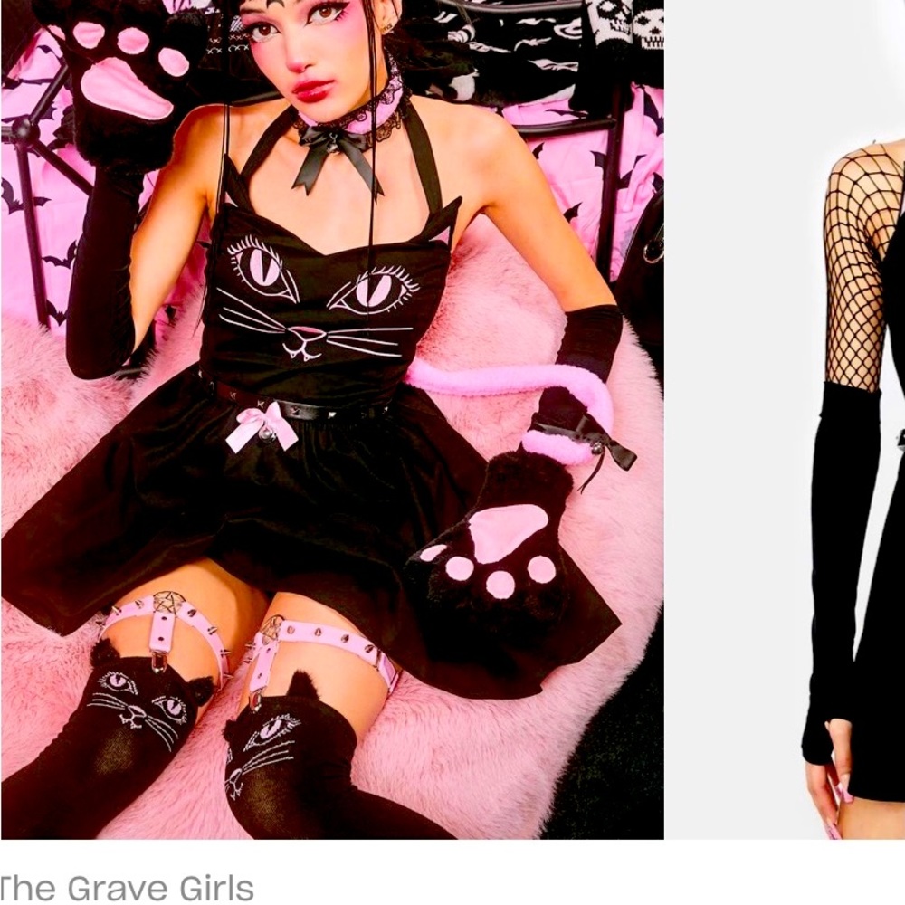 Grave girls Kitty cat costume size Small